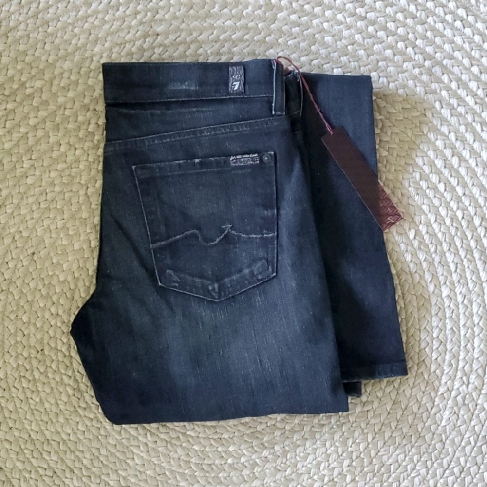 NWT SFAM 7 For All Mankind Bootcut Jeans 28